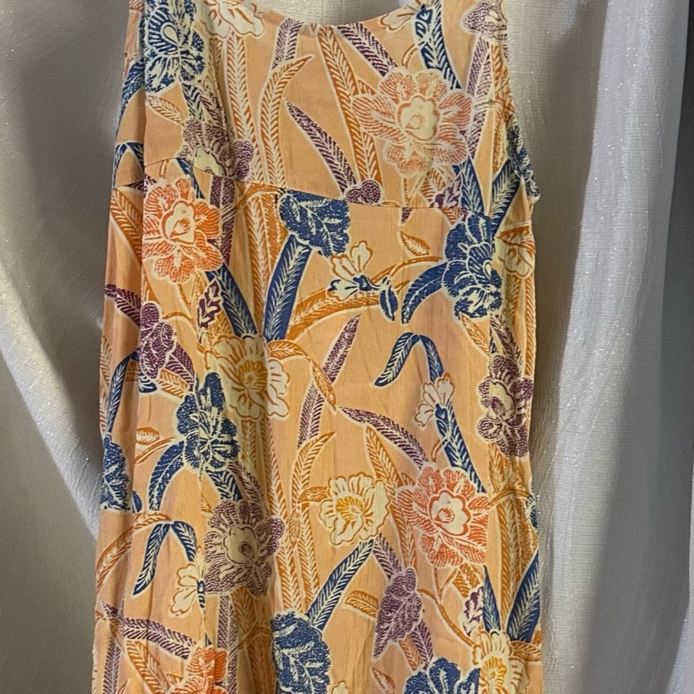 Urban Outfitters Floral Dress in Cream and Orange